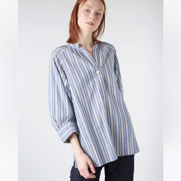 TOAST Catrin Stripe Raglan Shirt - Picture 3 of 14
